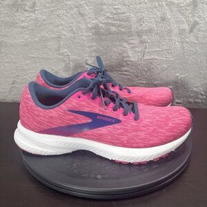 Brooks Launch 7 Womens Size 9.5B Pink Blue Lace Up Training Running Shoes